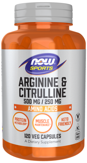 Arginine & Citrulline 500 mg / 250 mg Veg Capsules