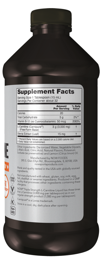 L-Carnitine, Triple Strength Liquid - Image 2