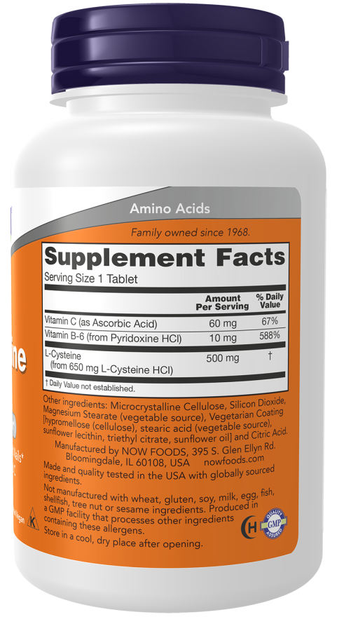 L-Cysteine 500 mg Tablets - Image 2
