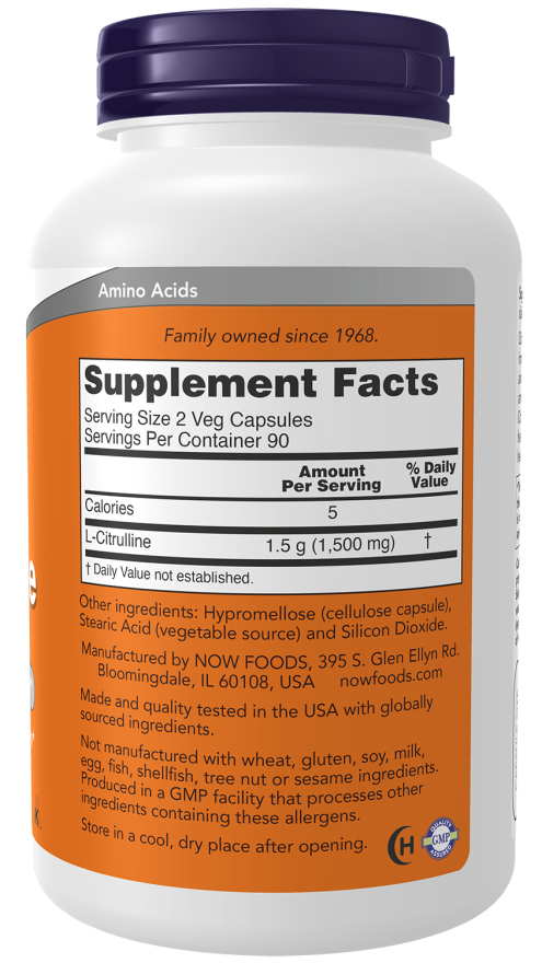 L-Citrulline 750 mg Veg Capsules - Image 3