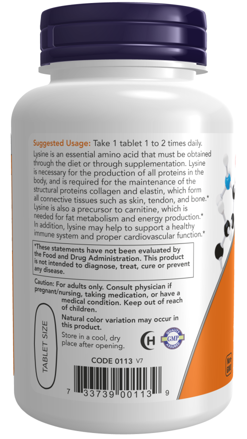 L-Lysine, Double Strength 1000 mg Tablets - Image 3