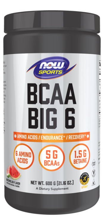 BCAA Big 6 Powder, Watermelon Flavor