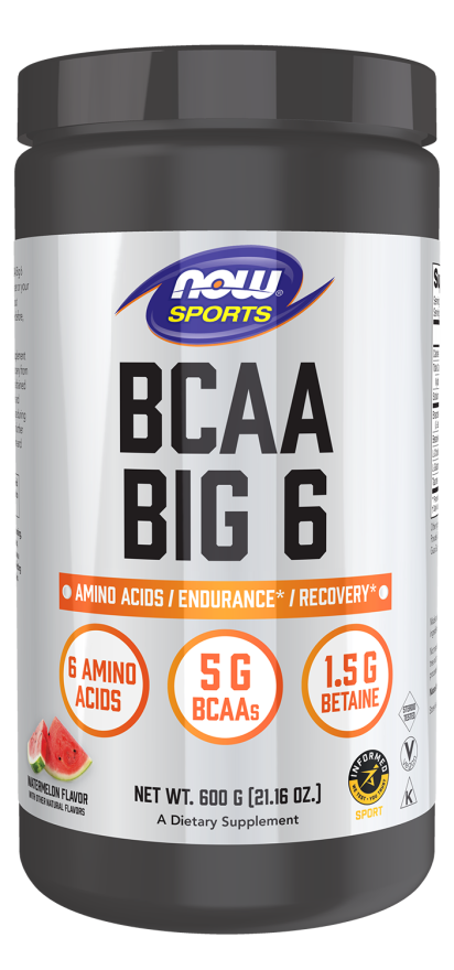 BCAA Big 6 Powder, Watermelon Flavor