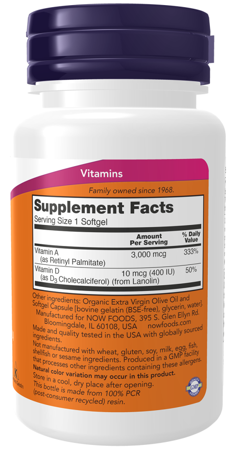 Vitamin A & D 10,000/400 IU Softgels - Image 2