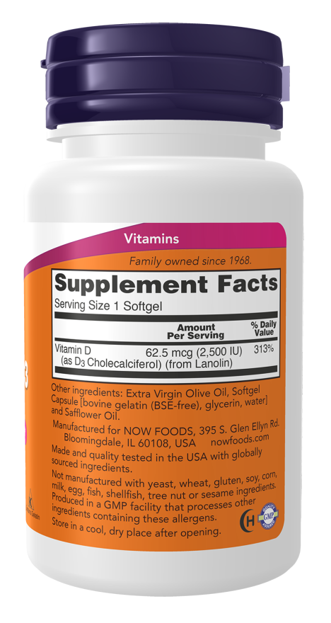 Vitamin D3 2500 IU Softgels - Image 2