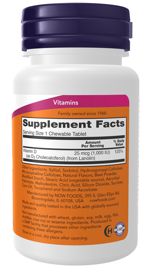 Vitamin D3 1,000 IU Chewables - Image 2