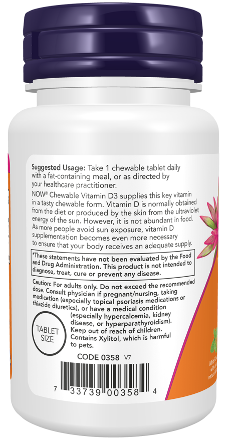 Vitamin D3 5000 IU Chewables - Image 3