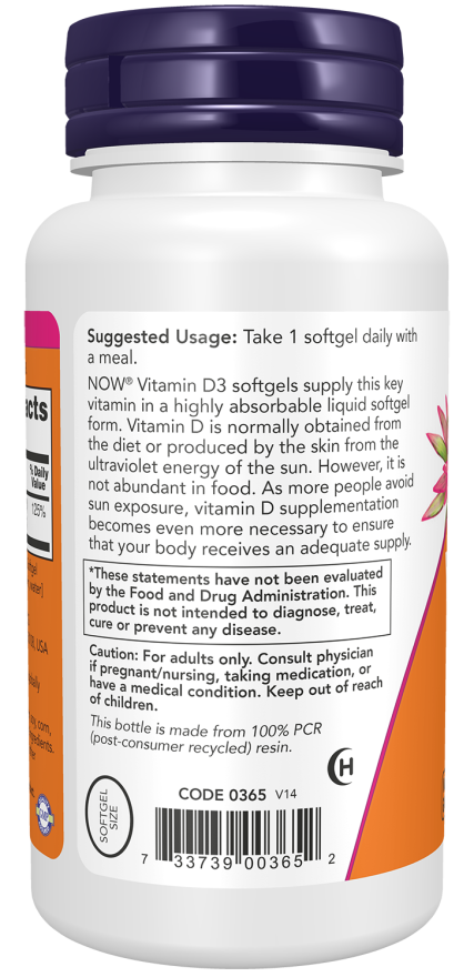 Vitamin D3 1000 IU Softgels - Image 3