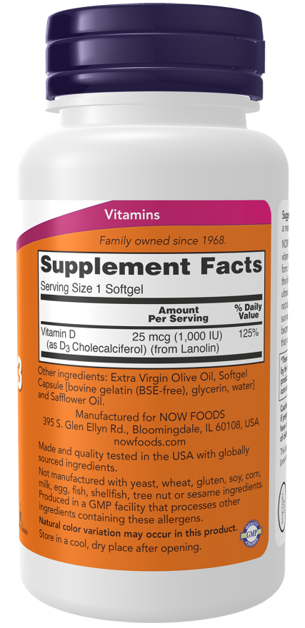 Vitamin D3 1000 IU Softgels - Image 2