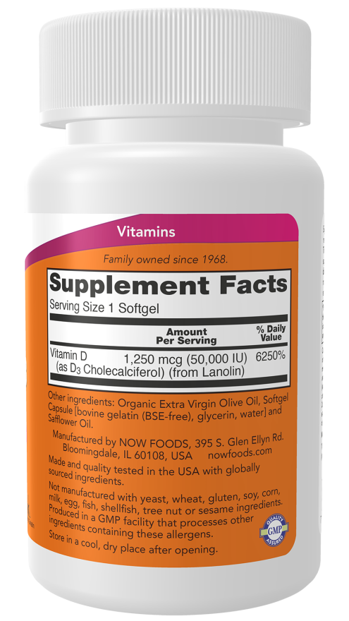 Vitamin D3 50,000 IU Softgels - Image 2