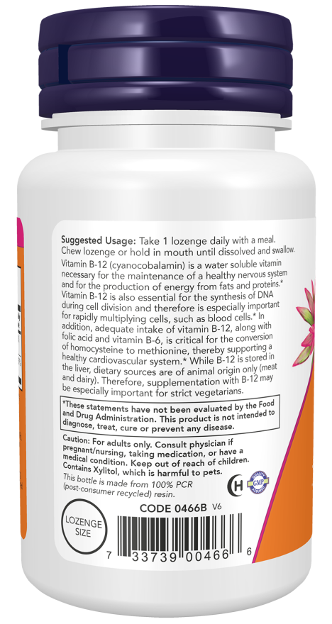 Vitamin B-12 1000 mcg Lozenges - Image 3
