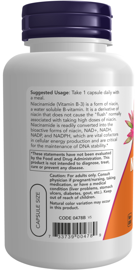 Niacinamide (B-3) 500 mg Veg Capsules - Image 3