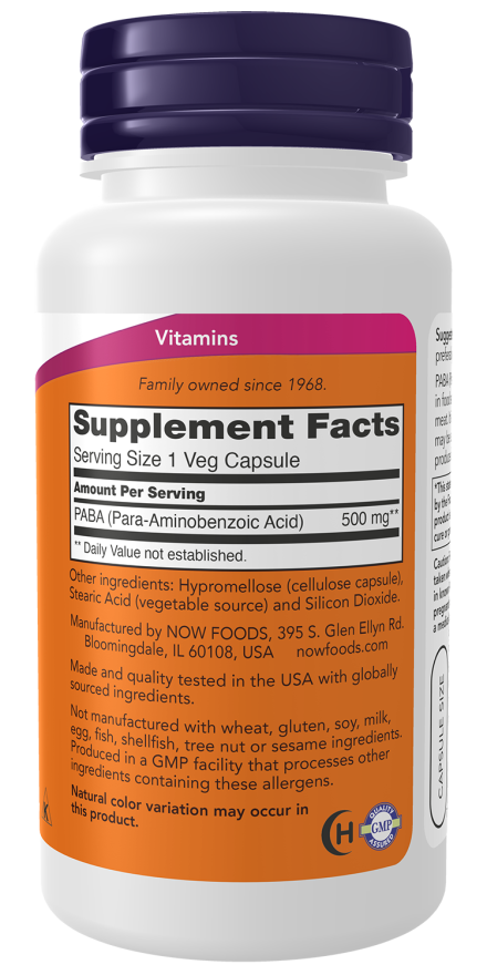 PABA 500 mg Veg Capsules - Image 2