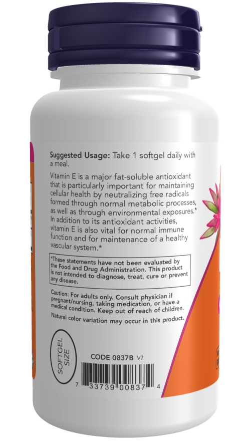 Vitamin E-400 D-Alpha Tocopheryl Softgels - Image 3