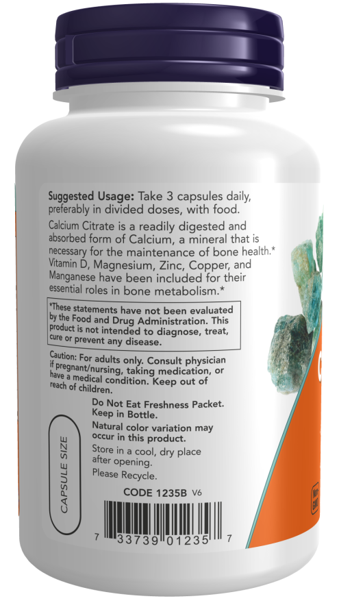 Calcium Citrate Veg Capsules - Image 3