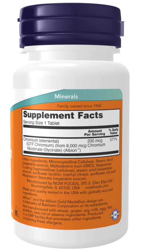 GTF Chromium 200 mcg Tablets - Image 2