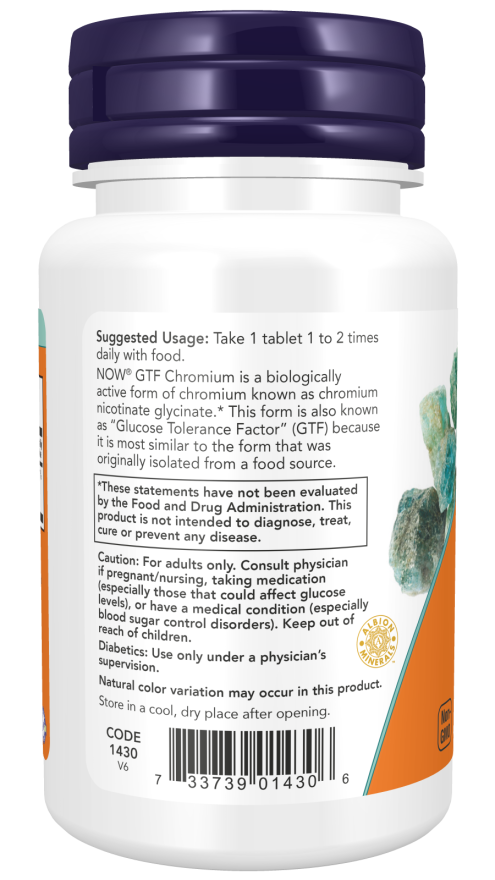 GTF Chromium 200 mcg Tablets - Image 3
