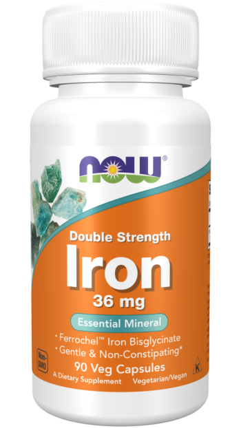 Iron 36 mg, Double Strength Veg Capsules