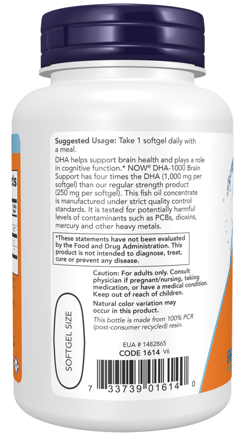 DHA-1000 Fish Oil, Extra Strength Softgels - Image 3