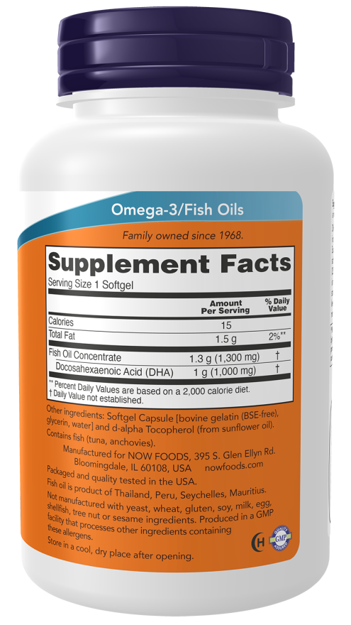 DHA-1000 Fish Oil, Extra Strength Softgels - Image 2