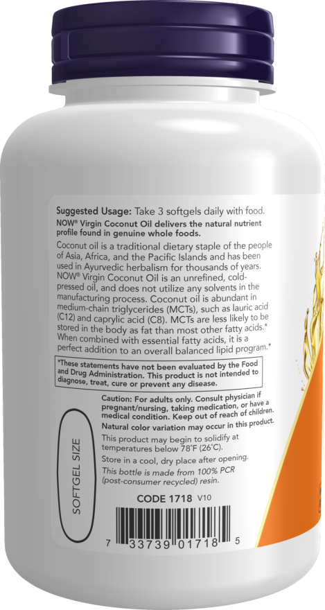 Virgin Coconut Oil 1000 mg Softgels - Image 3