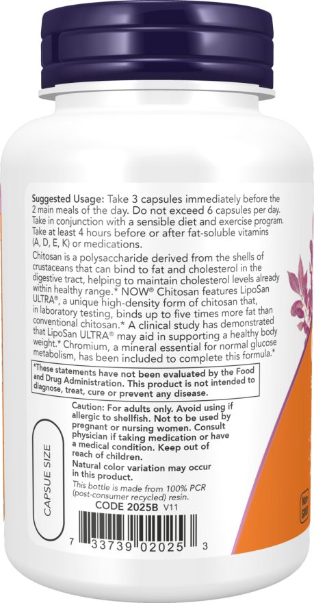 Chitosan 500 mg plus Chromium Capsules - Image 3