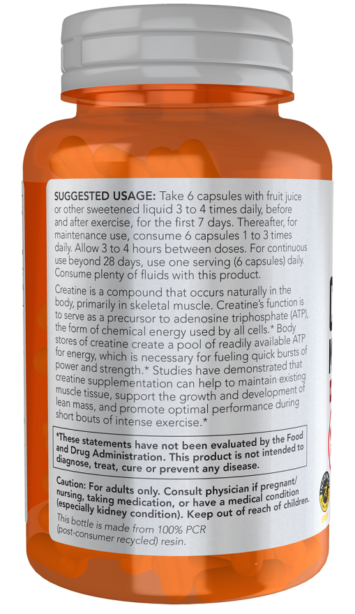 Creatine Monohydrate 750 mg Veg Capsules - Image 3