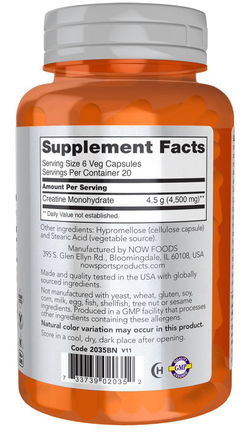 Creatine Monohydrate 750 mg Veg Capsules - Image 2