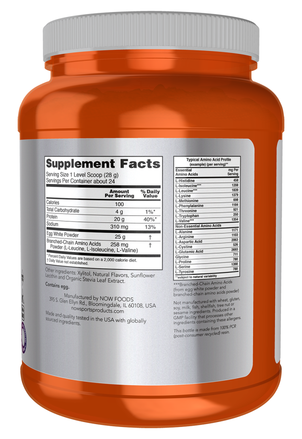 Egg White Protein, Creamy Vanilla Powder - Image 2