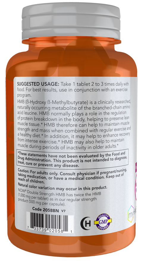 HMB, Double Strength 1000 mg Tablets - Image 3
