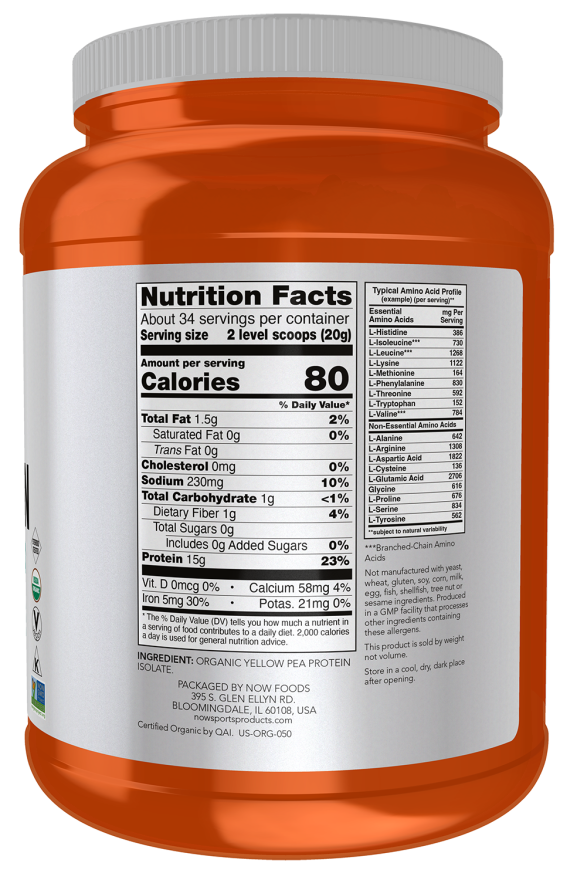 Pea Protein, Organic Powder - Image 2