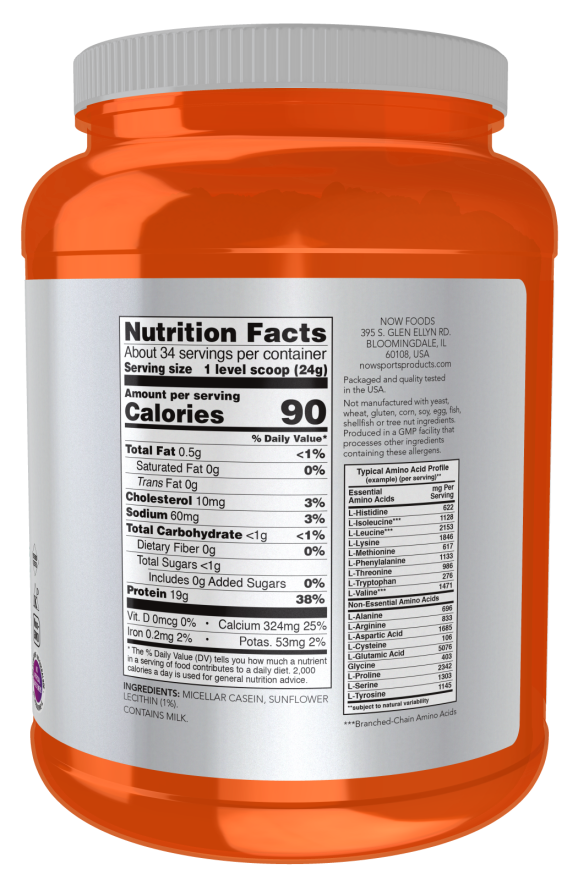 Micellar Casein, Unflavored Powder - Image 2