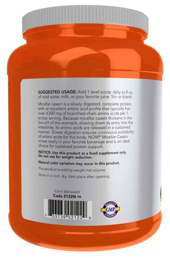 Micellar Casein, Unflavored Powder - Image 3