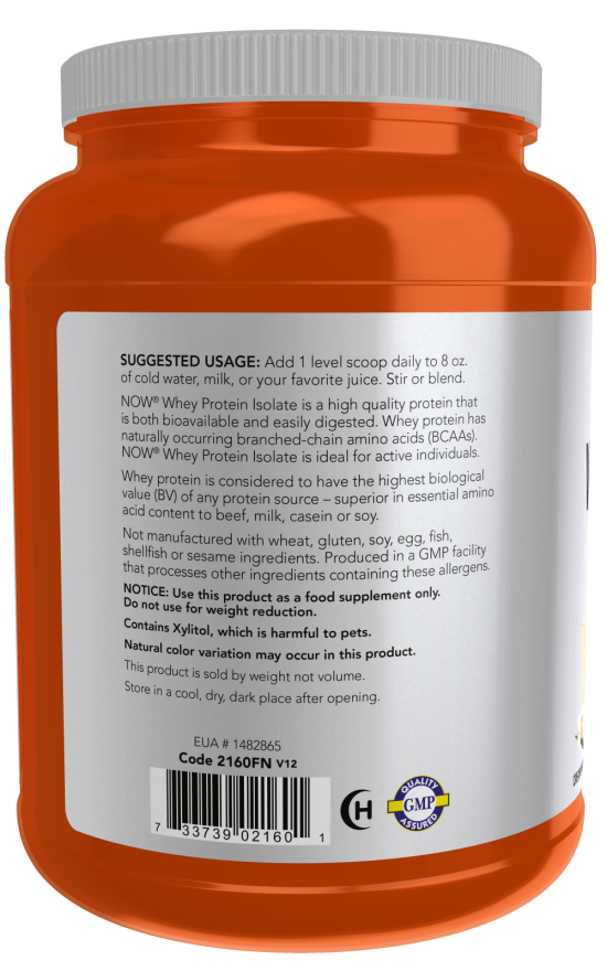 Whey Protein Isolate, Creamy Vanilla Powder - Image 3
