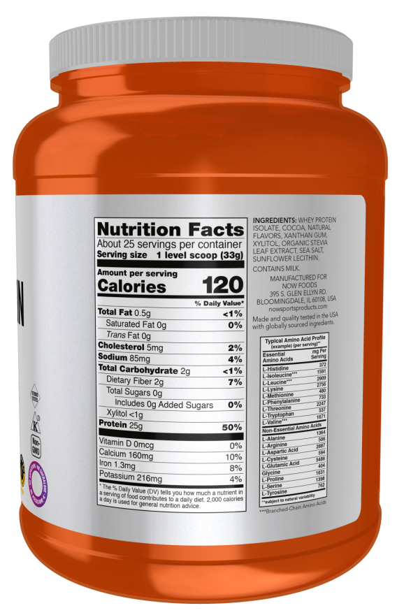 Whey Protein Isolate, Creamy Chocolate Powder - Image 2