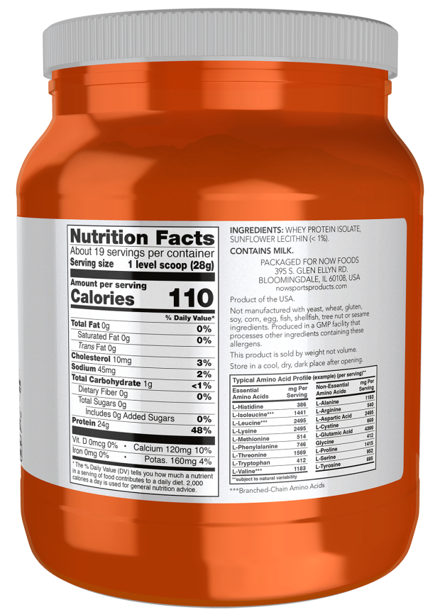 Whey Protein Isolate, Unflavored Powder - Image 2