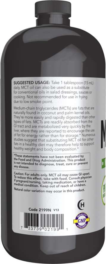 MCT Oil Liquid in Plastic Bottle - Image 3