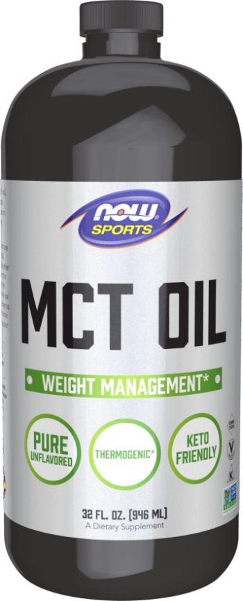MCT Oil Liquid in Plastic Bottle