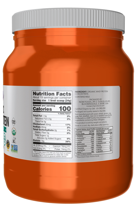 Whey Protein, Organic Unflavored Powder - Image 2