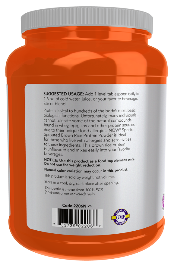 Sprouted Brown Rice Protein Powder - Image 3