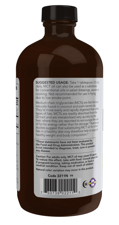 MCT Oil Liquid in Glass Bottle - Image 3