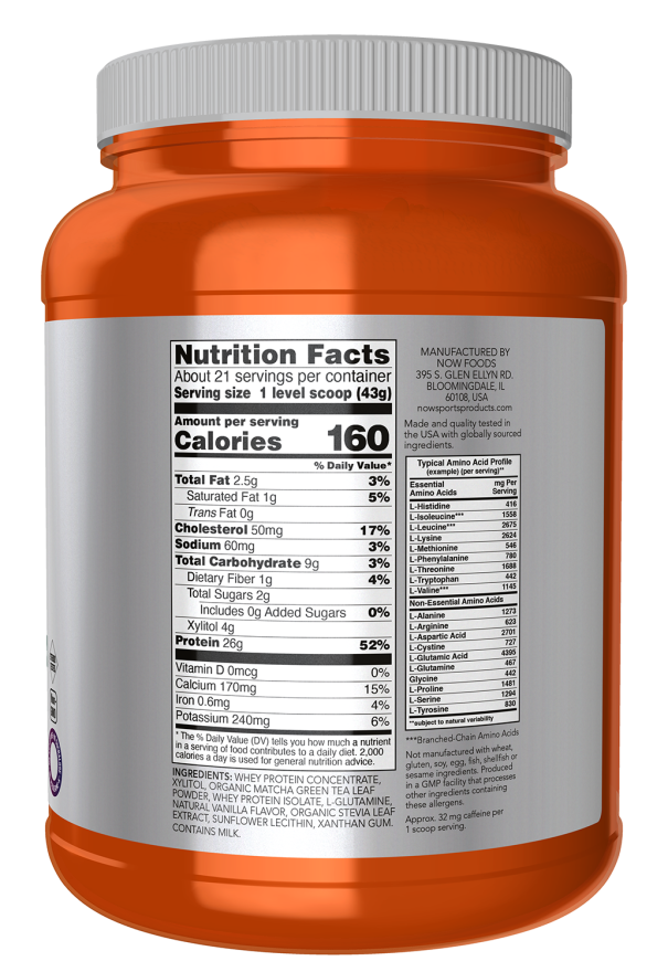 Whey Protein with Matcha Powder - Image 2