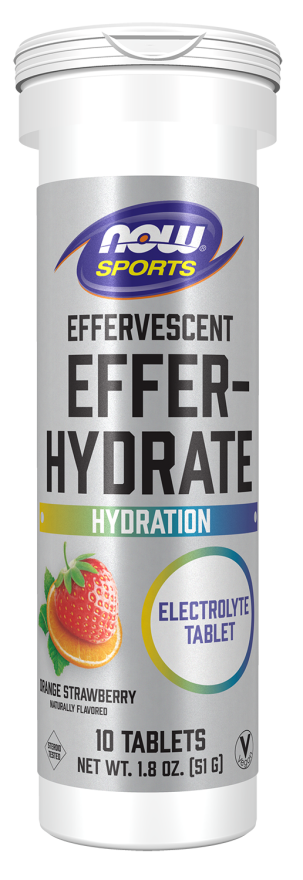 Effer-Hydrate Effervescent Orange Strawberry Tablets