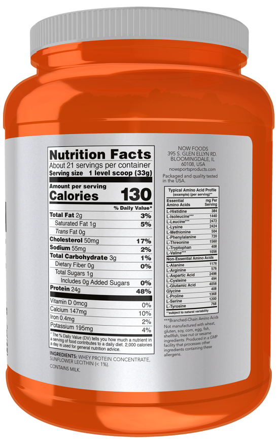 Whey Protein Concentrate, Unflavored Powder - Image 2