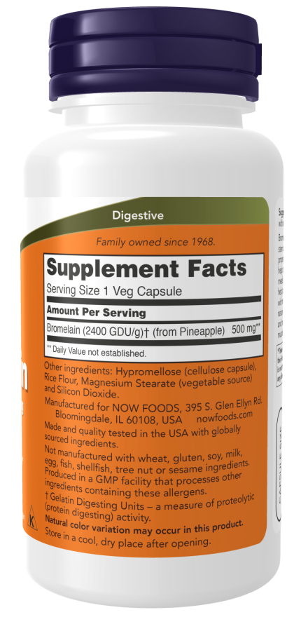 Bromelain 500 mg Veg Capsules - Image 2