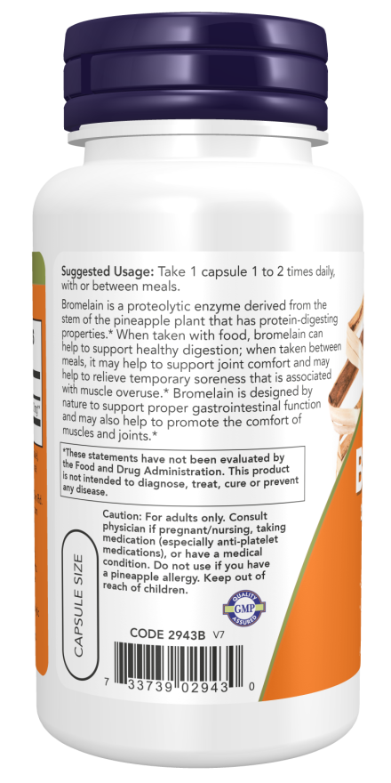 Bromelain 500 mg Veg Capsules - Image 3