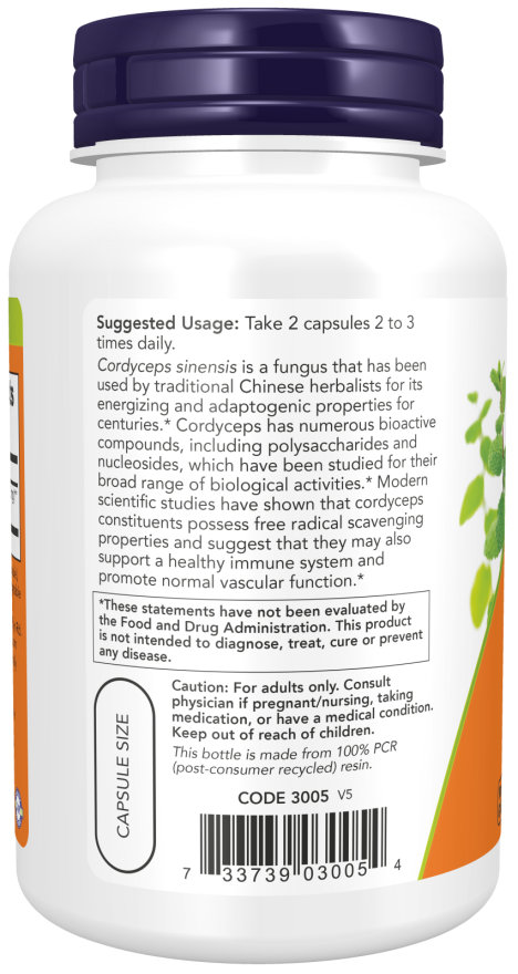 Cordyceps 750 mg Veg Capsules - Image 3