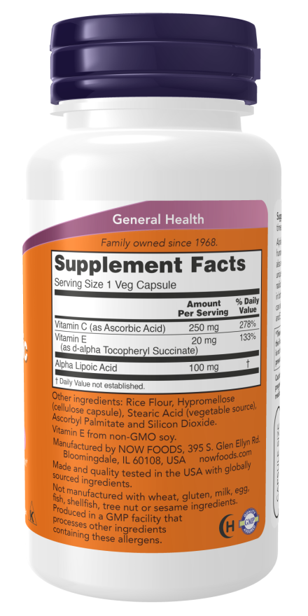 Alpha Lipoic Acid 100 mg Veg Capsules - Image 2
