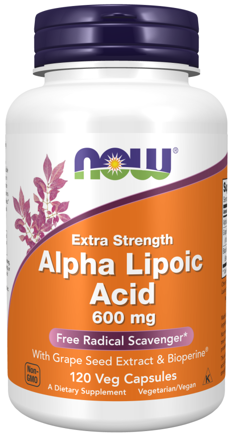 Alpha Lipoic Acid, Extra Strength 600 mg Veg Capsules - Image 4