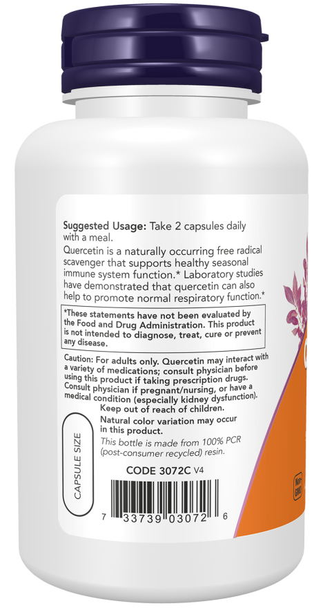 Quercetin 500 mg Veg Capsules - Image 3
